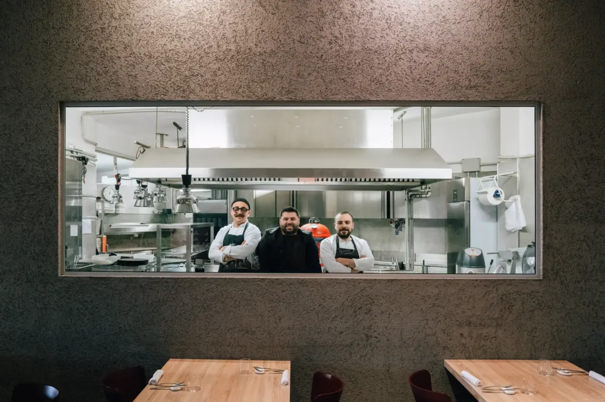 La cucina a vista di Éstro