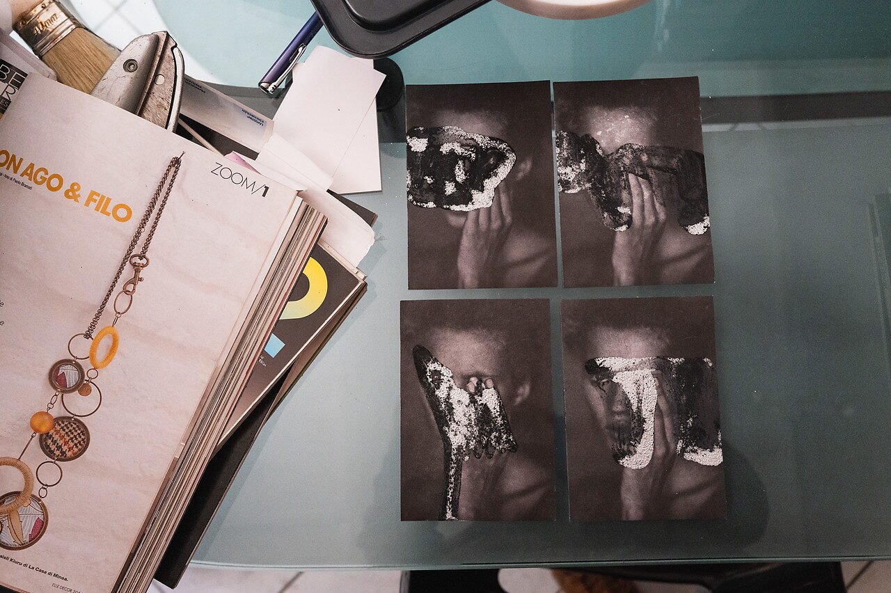 Rivista con opera di Nicola Bolla