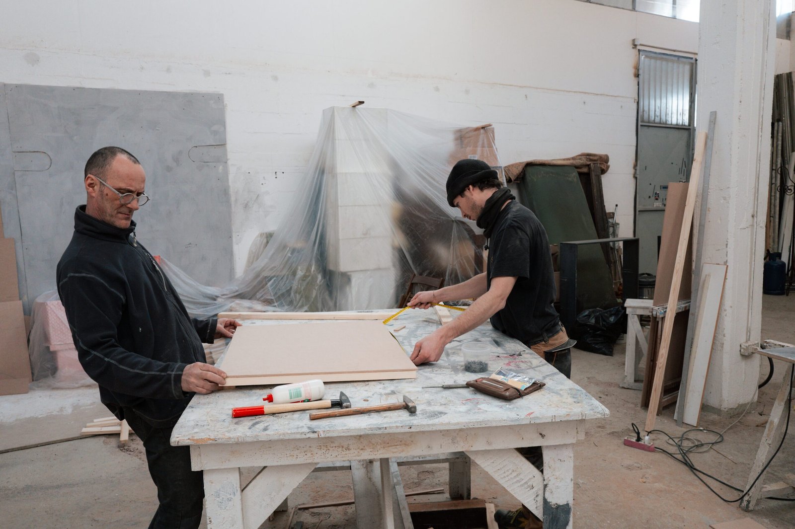 Workshop in studio